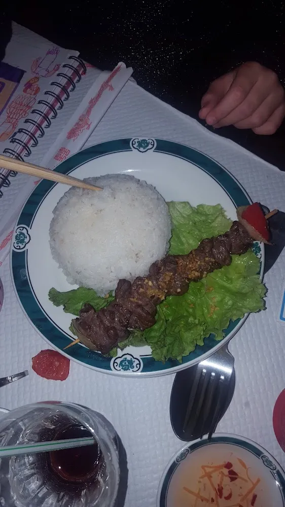 Brochettes de Bœuf Et Riz Nature